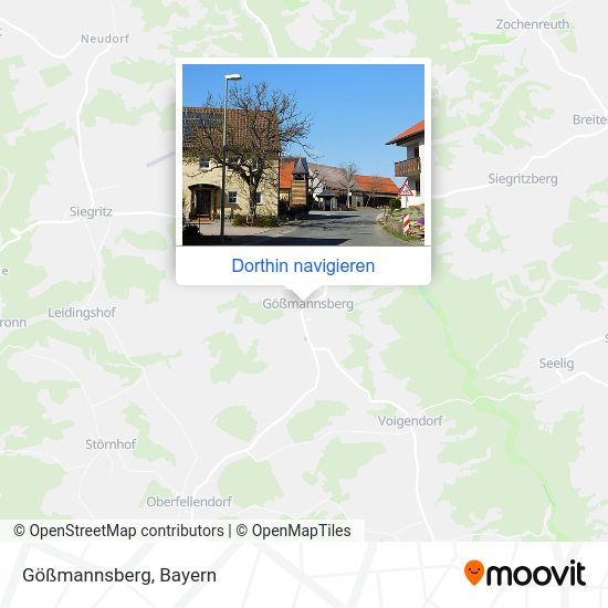 Gößmannsberg Karte