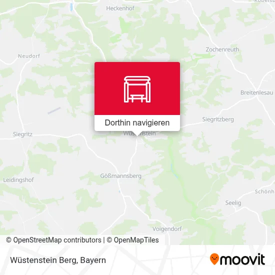 Wüstenstein Berg Karte