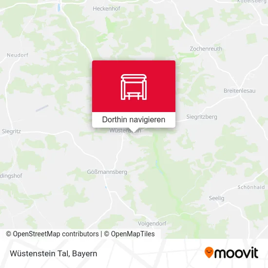 Wüstenstein Tal Karte