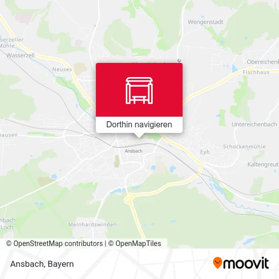 Ansbach Karte