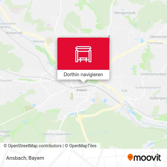 Ansbach Karte