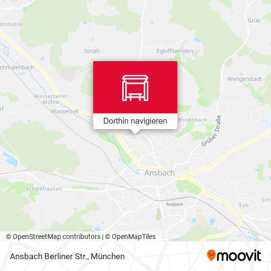 Ansbach Berliner Str. Karte