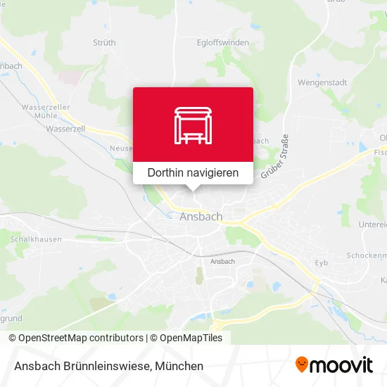 Ansbach Brünnleinswiese Karte
