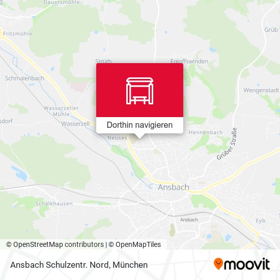 Ansbach Schulzentr. Nord Karte