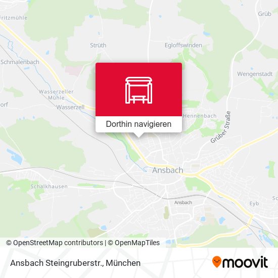 Ansbach Steingruberstr. Karte