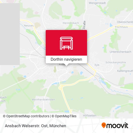 Ansbach Welserstr. Ost Karte