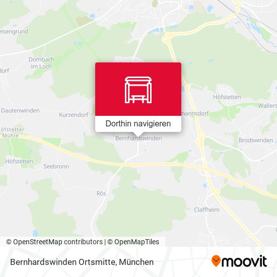 Bernhardswinden Ortsmitte Karte