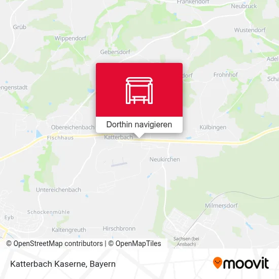 Katterbach Kaserne Karte