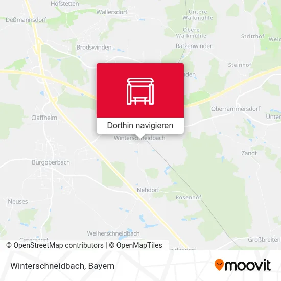 Winterschneidbach Karte