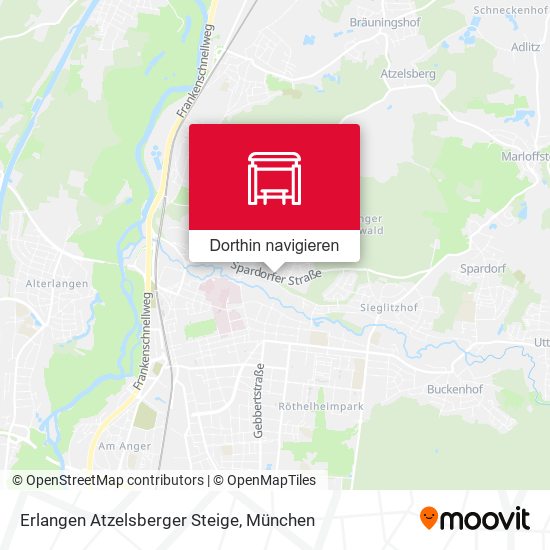 Erlangen Atzelsberger Steige Karte
