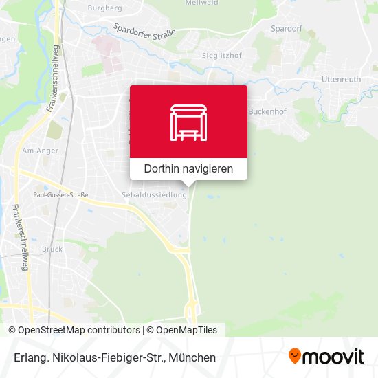 Erlang. Nikolaus-Fiebiger-Str. Karte