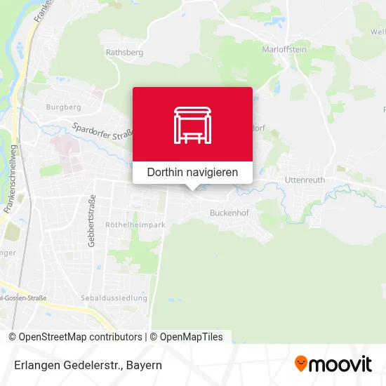 Erlangen Gedelerstr. Karte