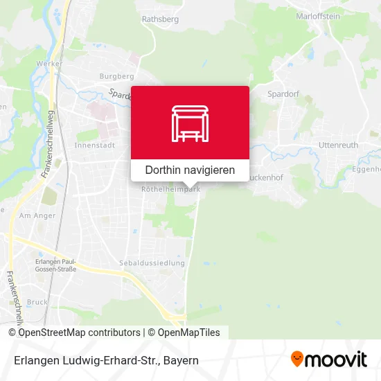 Erlangen Ludwig-Erhard-Str. Karte