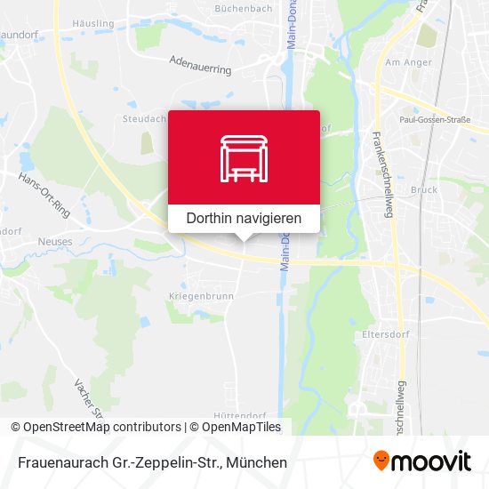 Frauenaurach Gr.-Zeppelin-Str. Karte