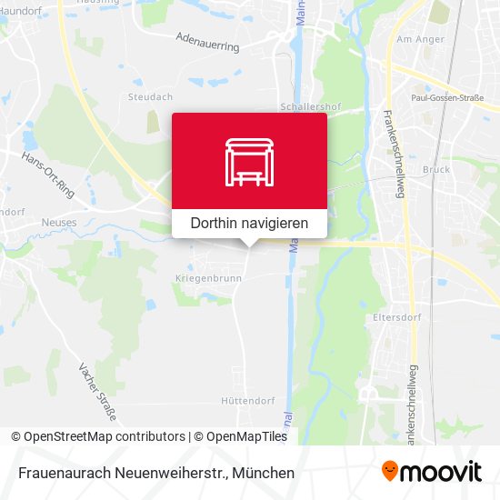 Frauenaurach Neuenweiherstr. Karte