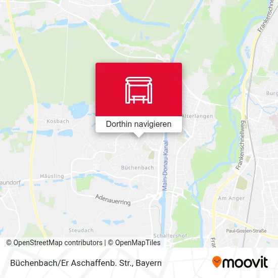 Büchenbach/Er Aschaffenb. Str. Karte