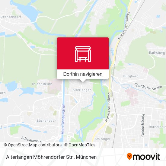 Alterlangen Möhrendorfer Str. Karte