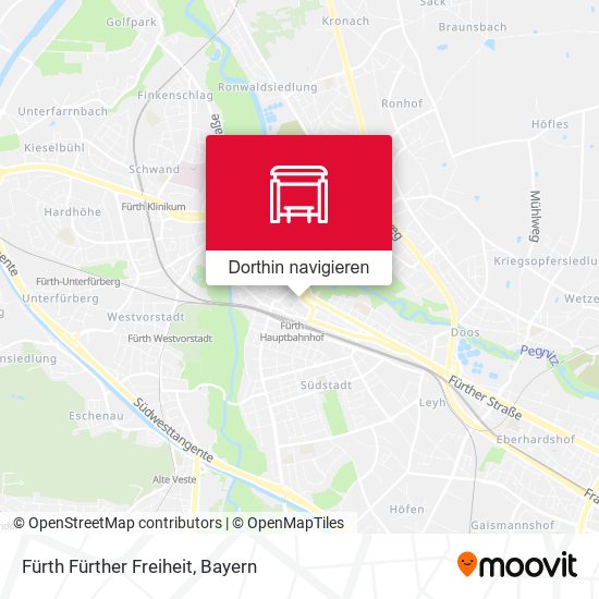 Fürth Fürther Freiheit Karte