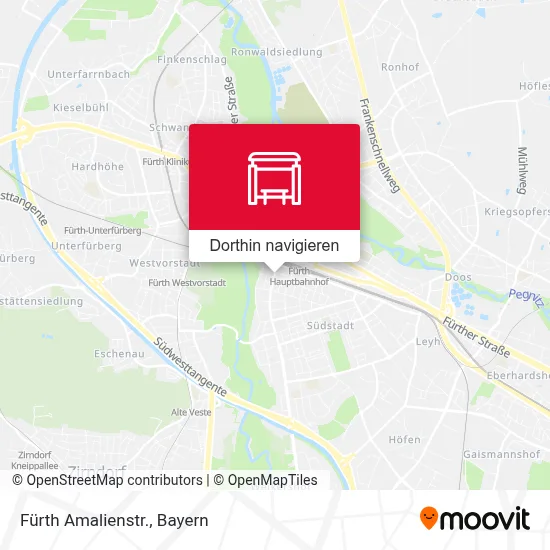 Fürth Amalienstr. Karte