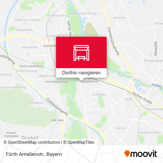 Fürth Amalienstr. Karte