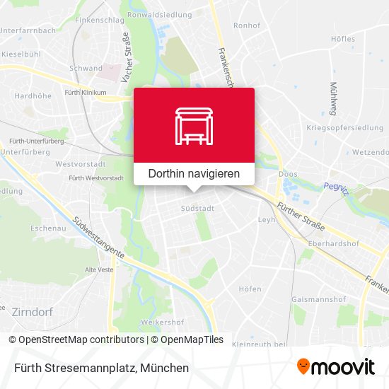 Fürth Stresemannplatz Karte