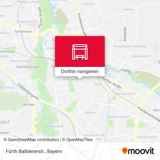 Fürth Balbiererstr. Karte