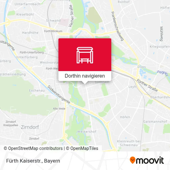 Fürth Kaiserstr. Karte