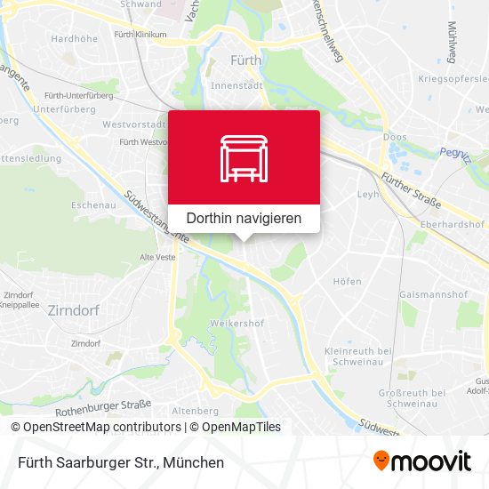 Fürth Saarburger Str. Karte