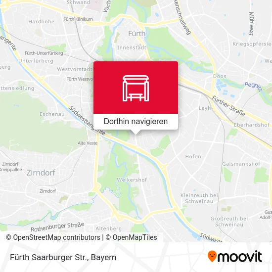 Fürth Saarburger Str. Karte