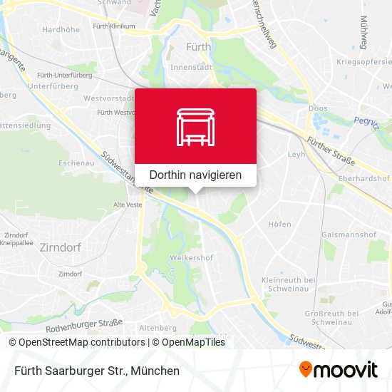 Fürth Saarburger Str. Karte