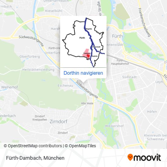 Fürth-Dambach Karte