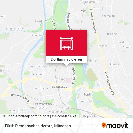 Fürth Riemenschneiderstr. Karte
