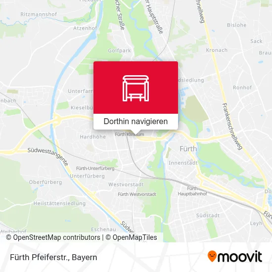 Fürth Pfeiferstr. Karte