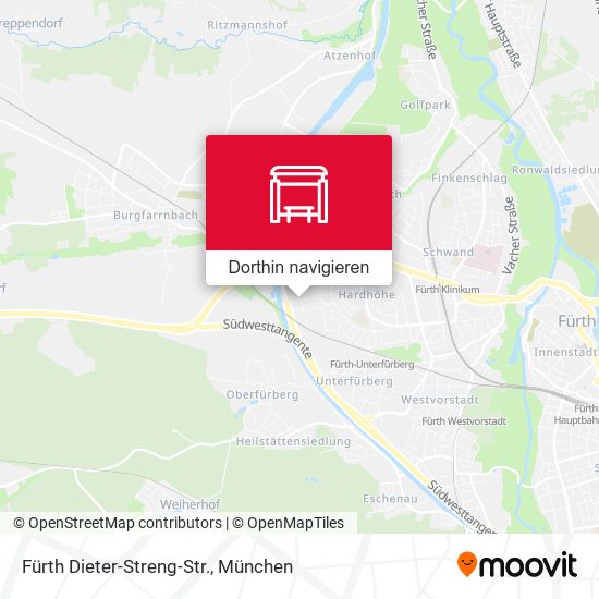 Fürth Dieter-Streng-Str. Karte