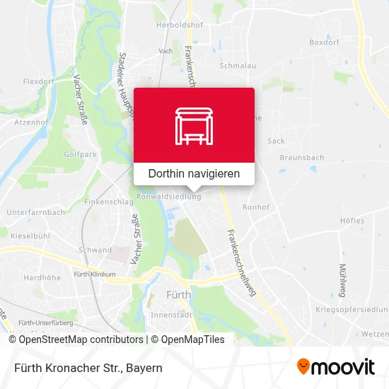 Fürth Kronacher Str. Karte
