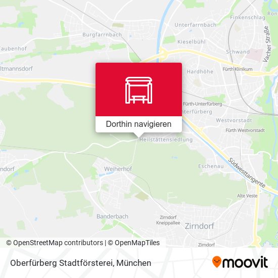 Oberfürberg Stadtförsterei Karte