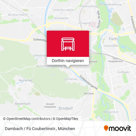 Dambach / Fü Coubertinstr. Karte