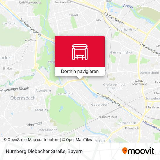 Nürnberg Diebacher Straße Karte