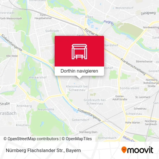 Nürnberg Flachslander Str. Karte