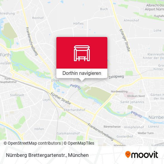 Nürnberg Brettergartenstr. Karte