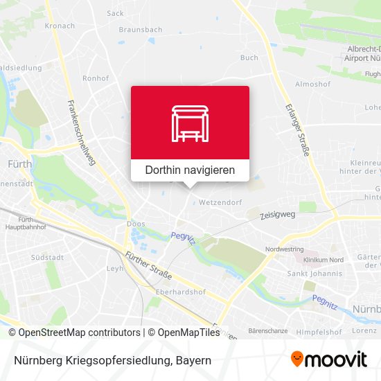 Nürnberg Kriegsopfersiedlung Karte