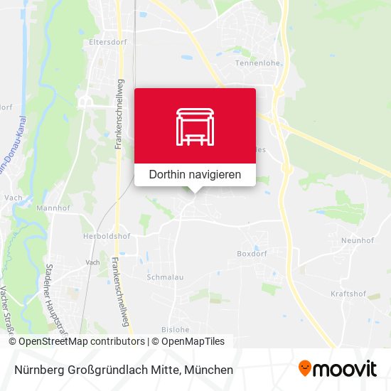 Nürnberg Großgründlach Mitte Karte