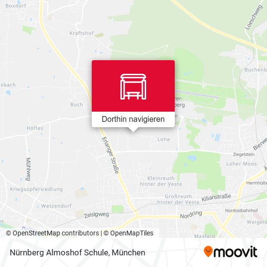 Nürnberg Almoshof Schule Karte