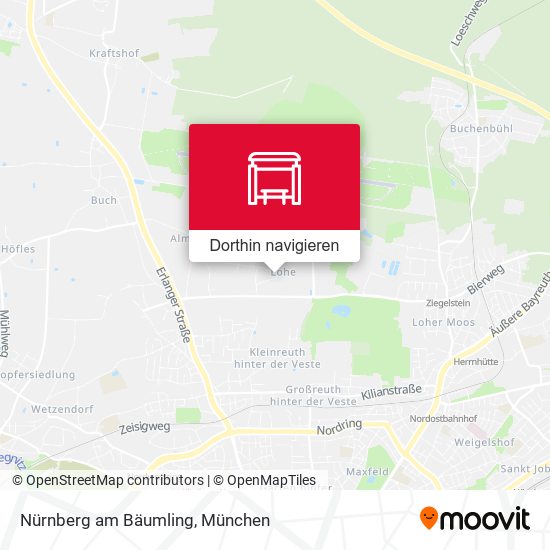 Nürnberg am Bäumling Karte