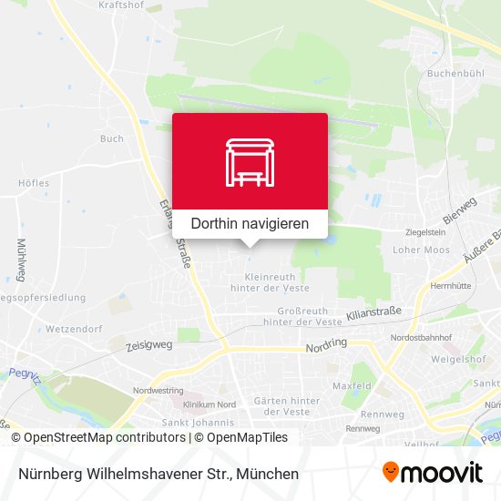 Nürnberg Wilhelmshavener Str. Karte