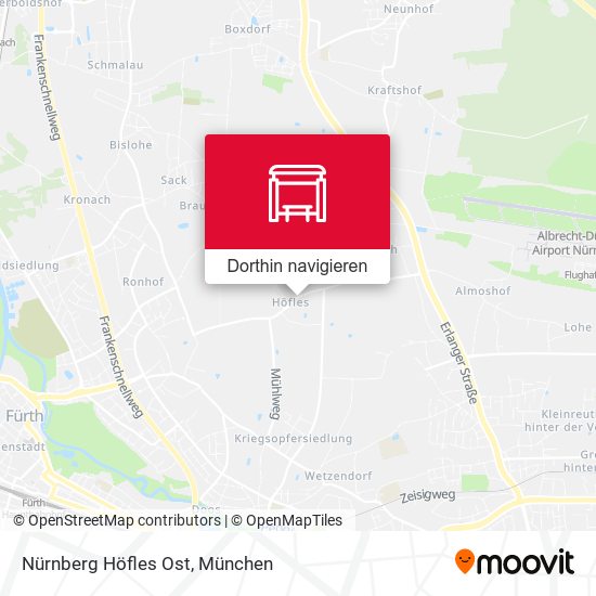 Nürnberg Höfles Ost Karte