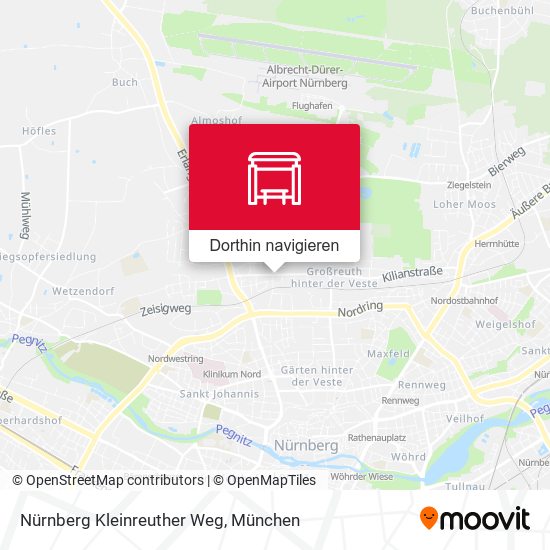 Nürnberg Kleinreuther Weg Karte