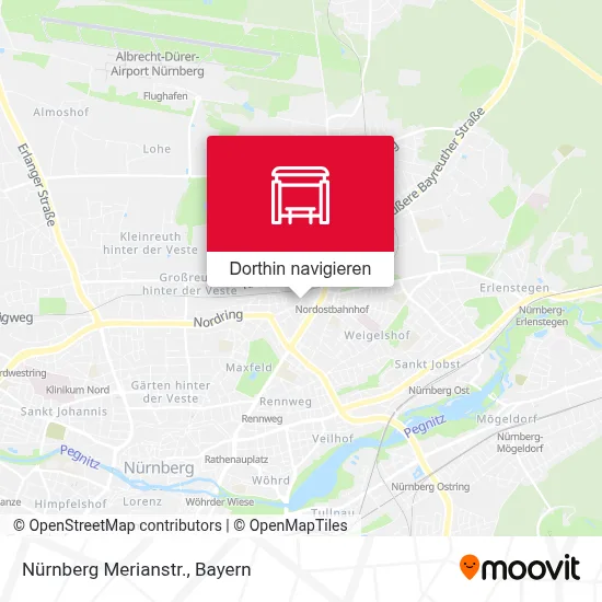 Nürnberg Merianstr. Karte