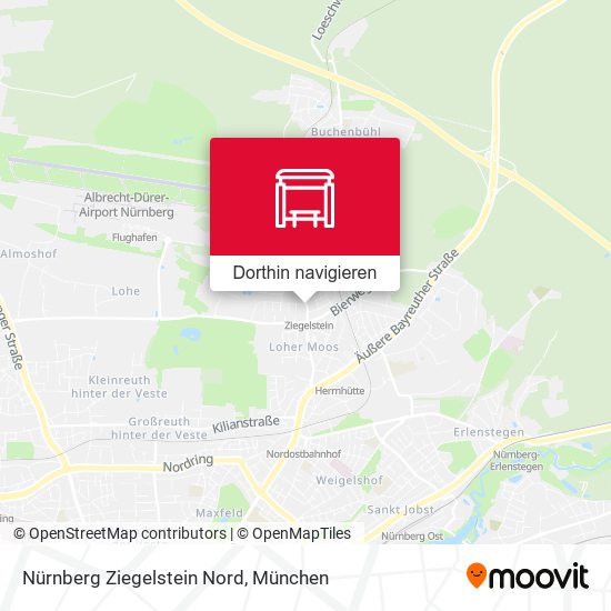 Nürnberg Ziegelstein Nord Karte