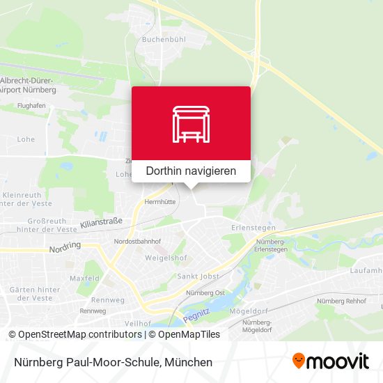 Nürnberg Paul-Moor-Schule Karte